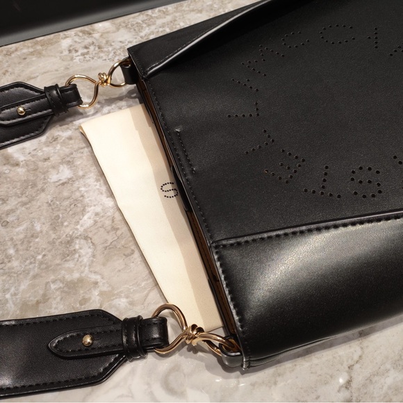 New Stella McCartney Logo CrossbodyBag Black - Picture 4 of 9